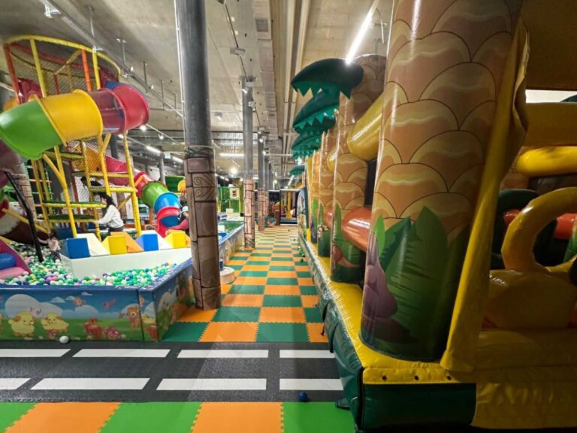 儿童游乐场：在Etoy的滑梯和球的刺激游戏天地，适合儿童。