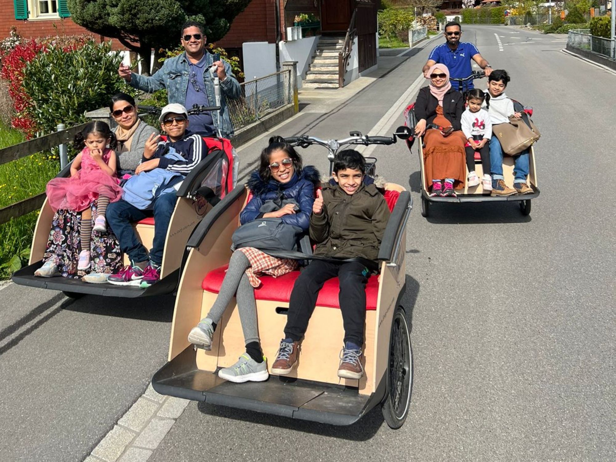 E-Bike Tour: Entspanne mit deiner Familie während einer privaten Tour in Interlaken.