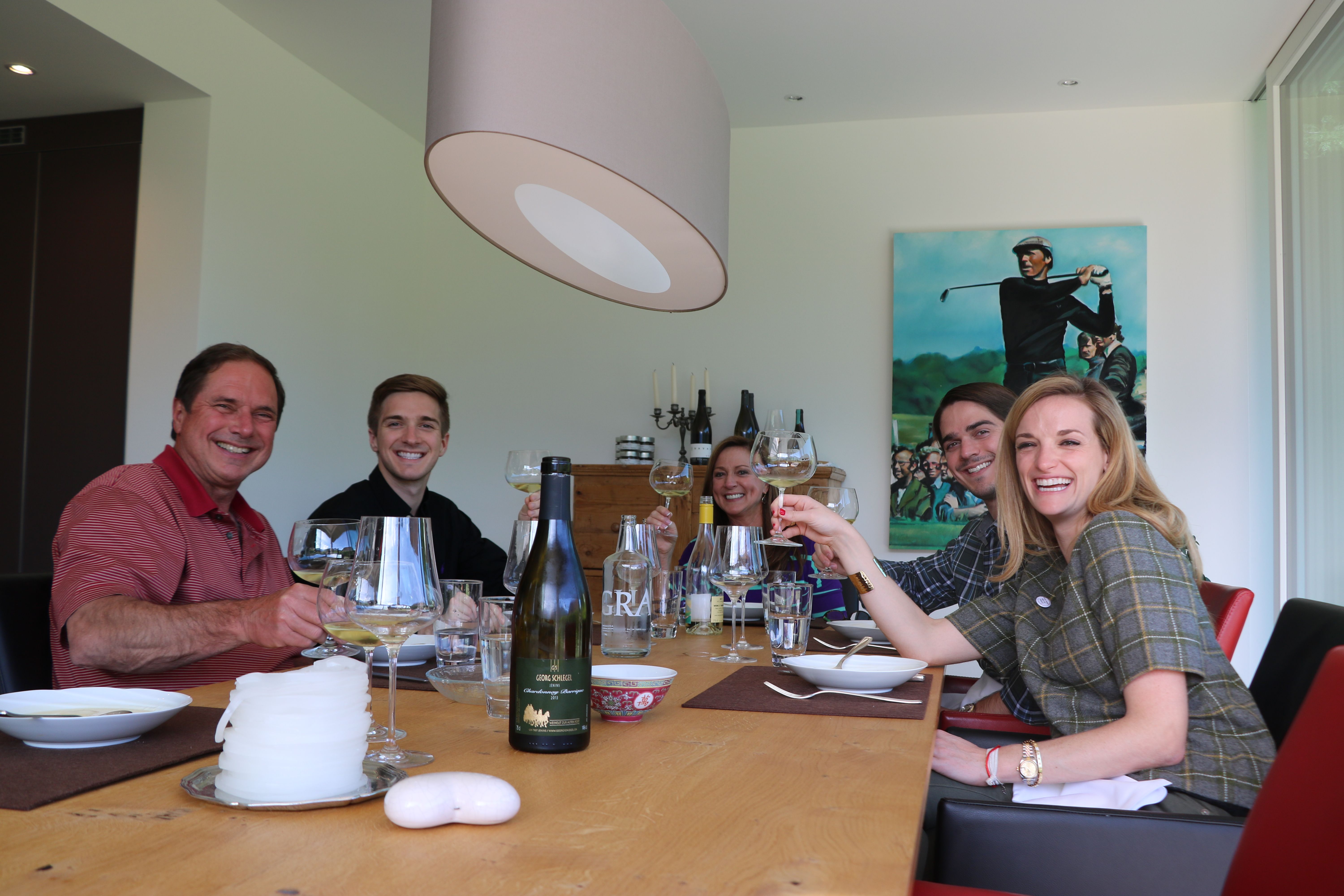 Wijntour: Samen eten en koken, genieten van eten met vrienden en familie.