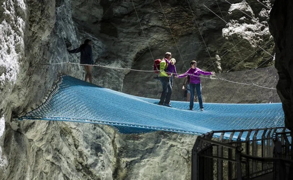 Gletscherschlucht Grindelwald Spidernetz