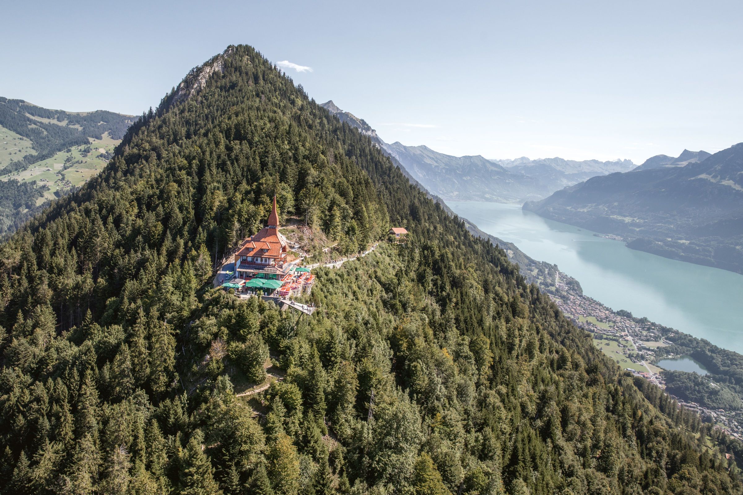 哈德库尔姆，俯瞰布里恩茨湖和阿尔卑斯山