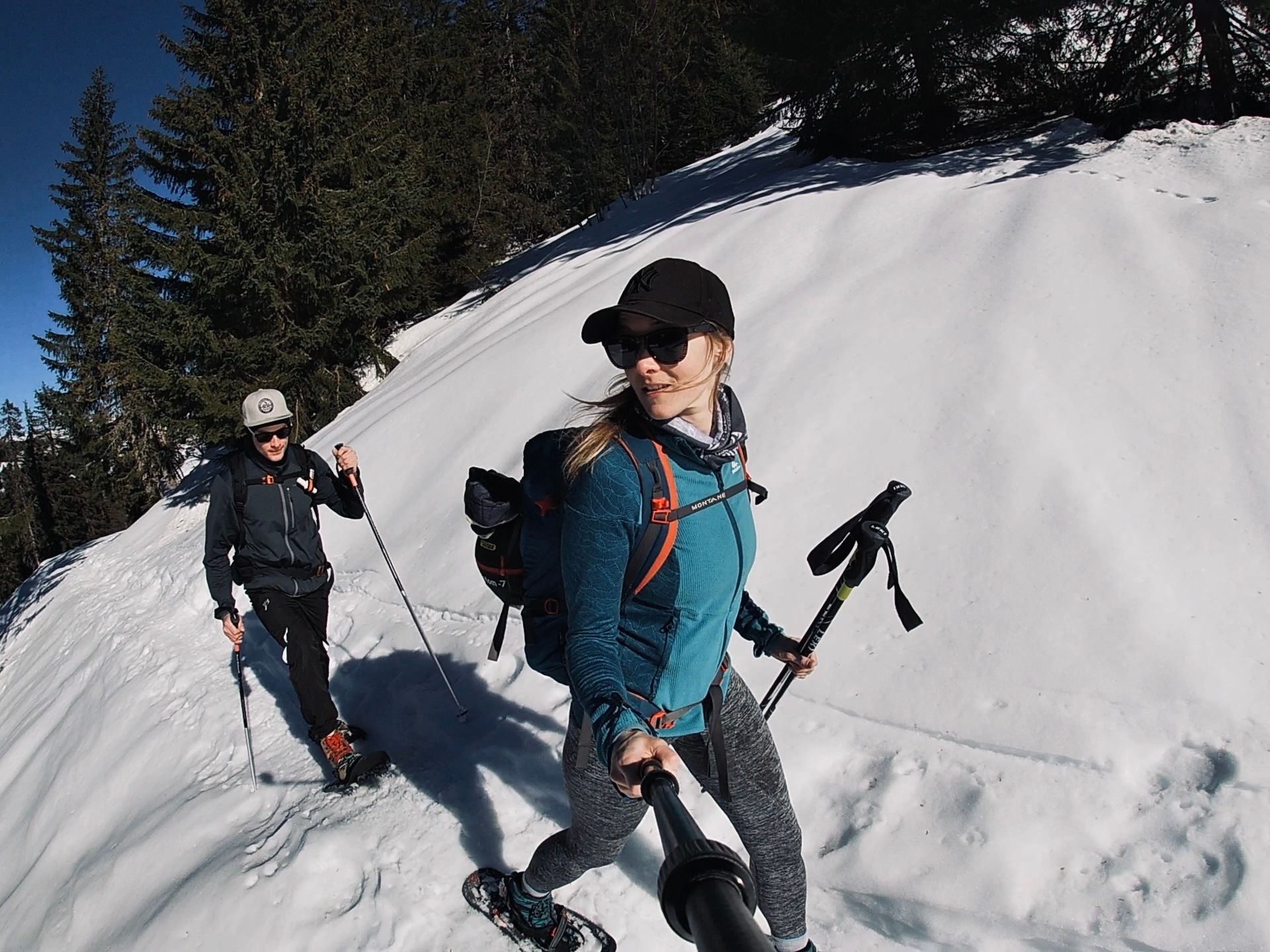 Hiking in Lauterbrunnen, Snowshoe Trekking in Winter