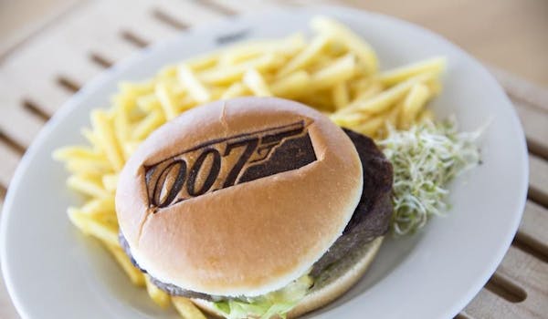 Menu Burger James Bond