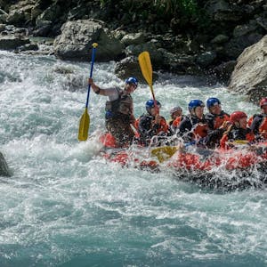 Rafting en eau vive Engadin Gorge de Giarsun