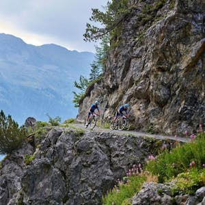Tour en VTT sur un seul sentier Davos Klosters pour les cyclistes avancés