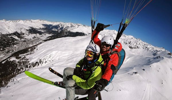 Paraglider Ski Start Davos
