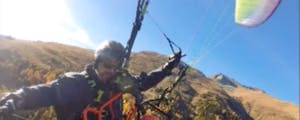Paragliding tandem in wheelchair from Fiesch in Valais