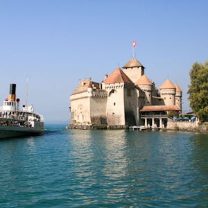 Chateau Chillon Ticket Castle on the shore of Lake Geneva Veytaux Montreux