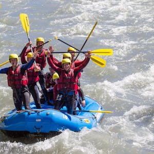 Rafting Rhone with barbecue Valais
