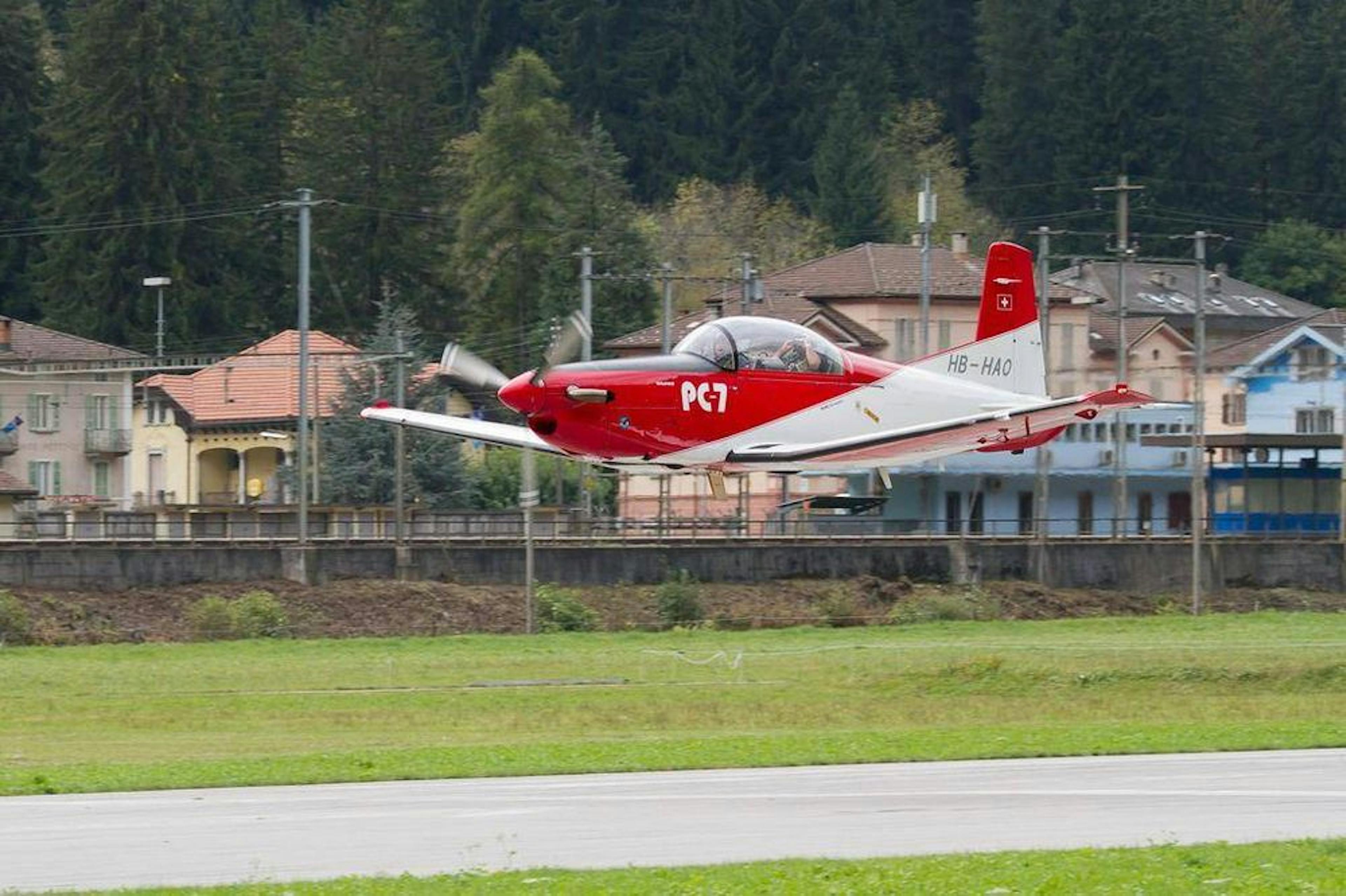 Pilatus PC7 take-off