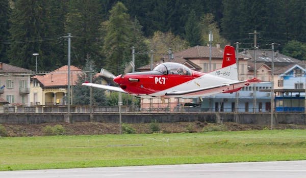 Pilatus PC7 takeoff