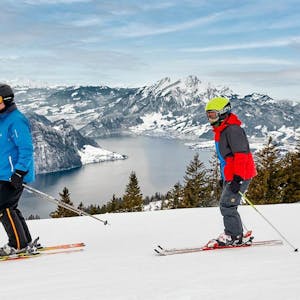 Biglietto giornaliero per sciare sul Rigi, inclusi i viaggi in treno e lo skilift