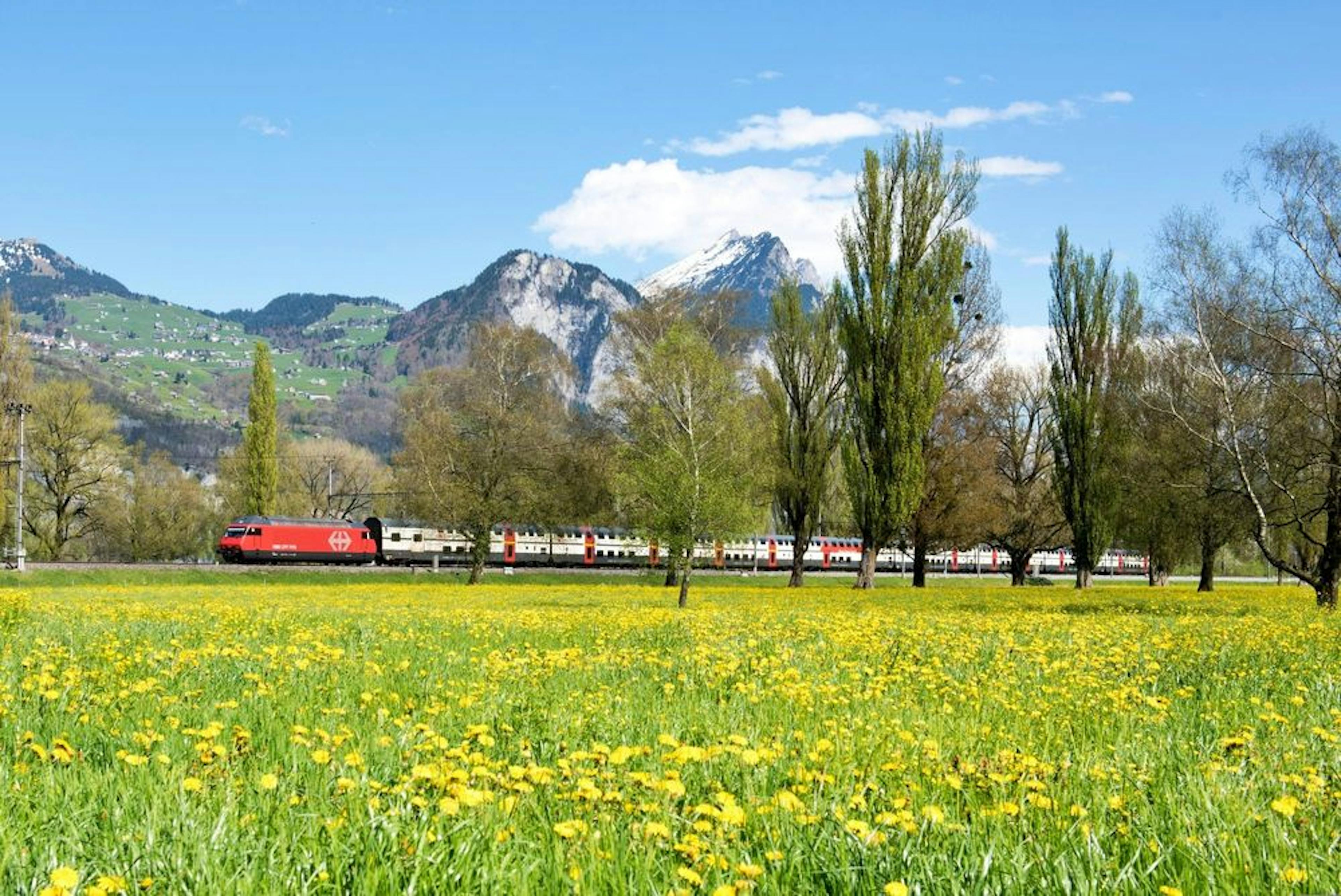 Rail ticket between Interlaken Ost and Zermatt