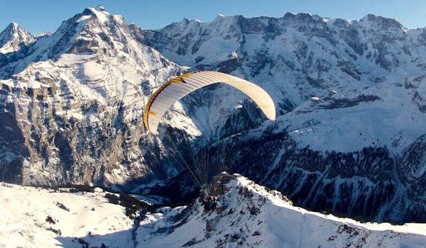 Schiltgrat paragliding winter