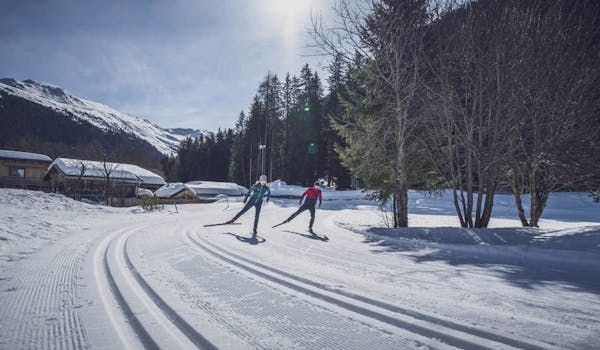 Cours privé de ski de fond skating à Davos