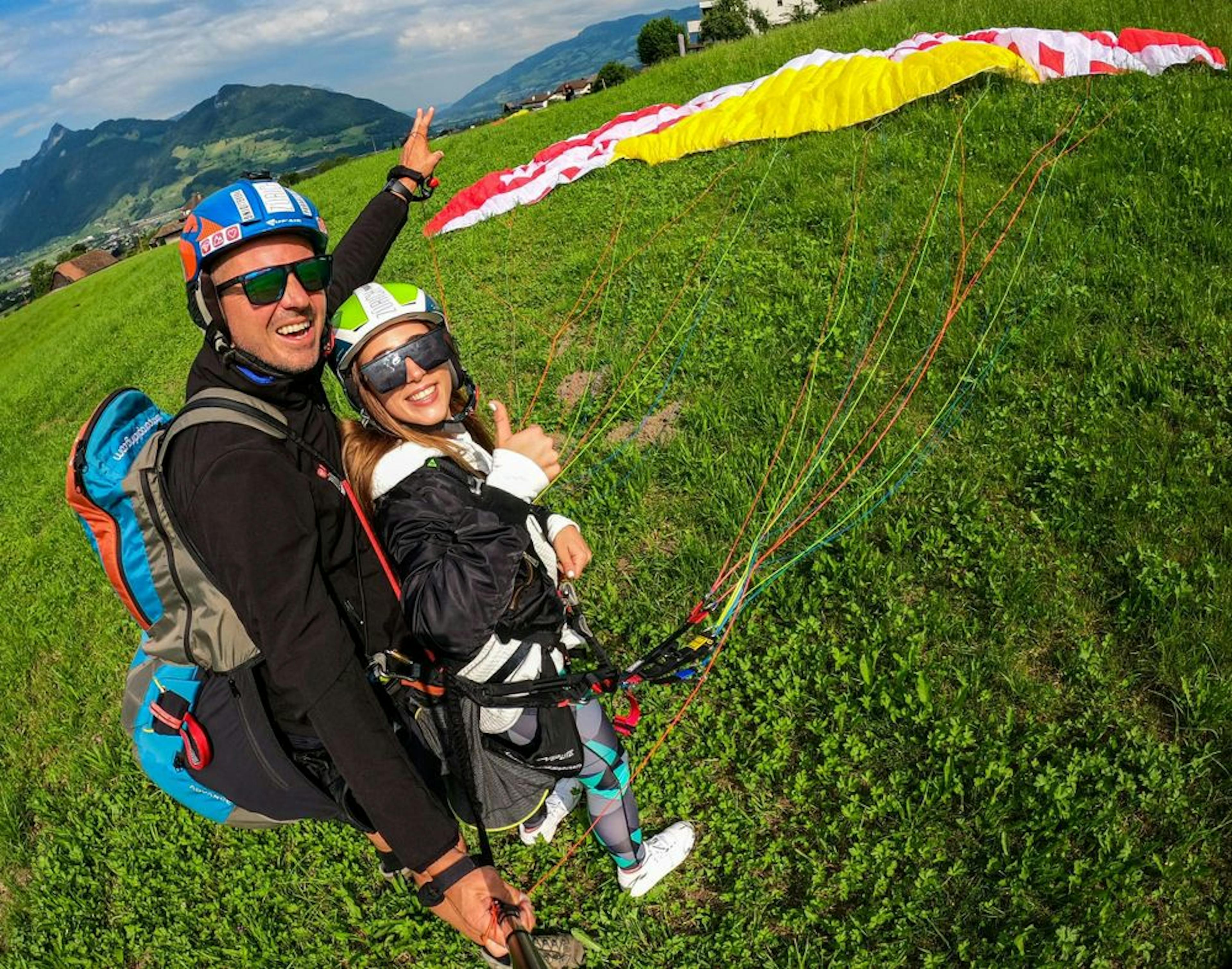 Gleitschirmfliegen Tandem Rotenflue Zürich Paragliding