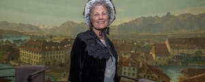 Anna Maria Wocher et la visite panoramique de la ville de Thoune