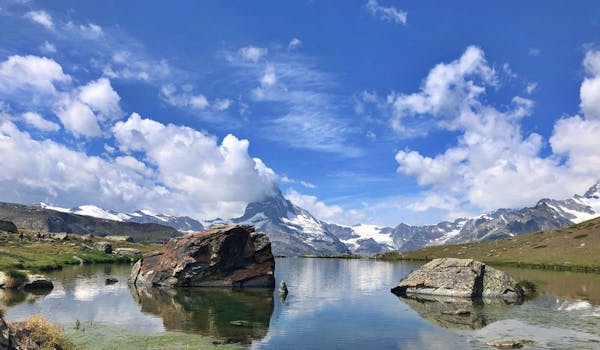 Zermatt mountain lake