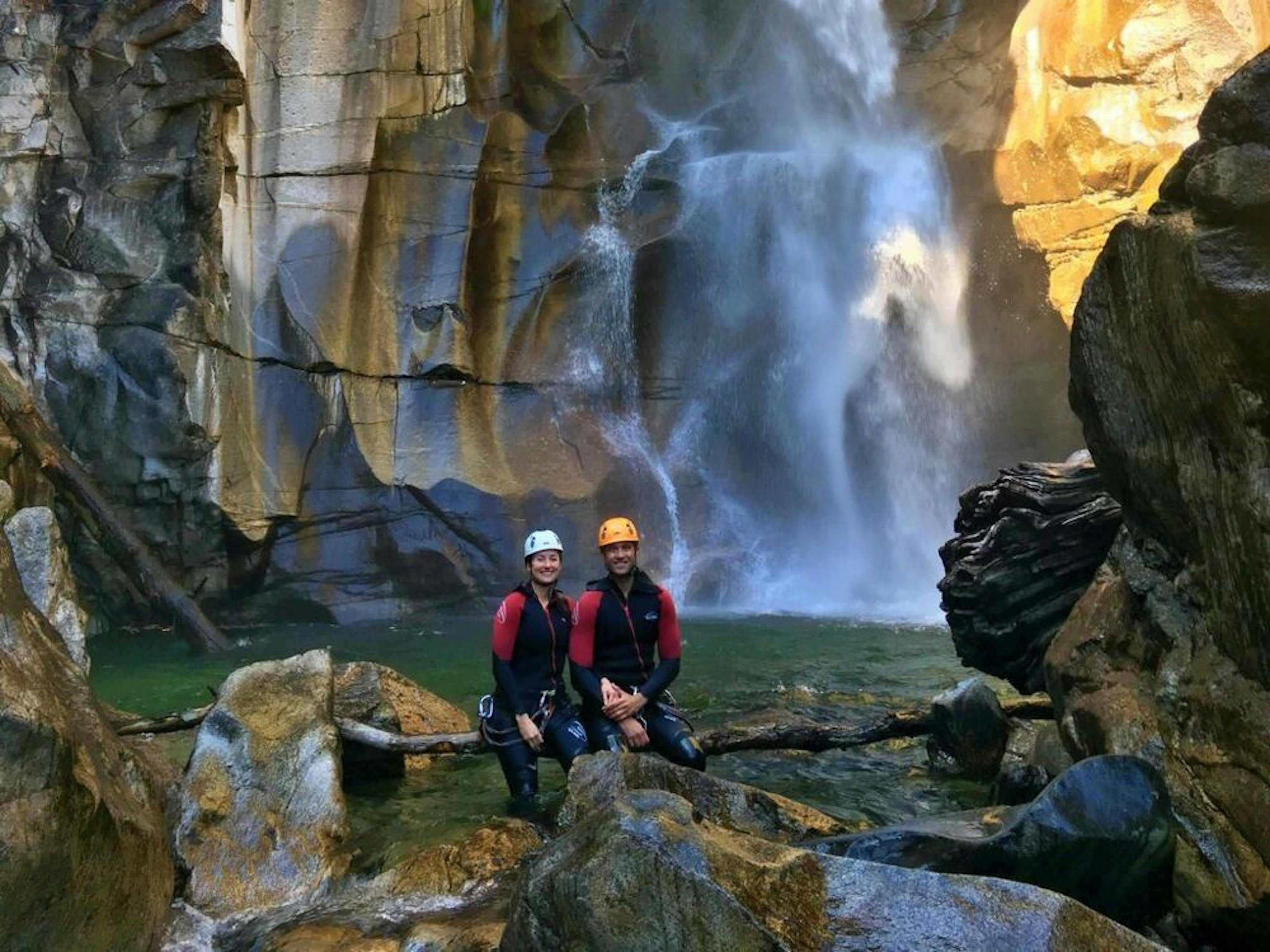 Esperti di canyoning di Lodrino