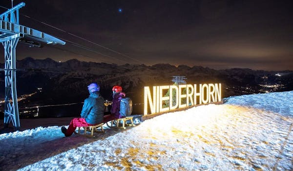 Star sledding Niederhorn