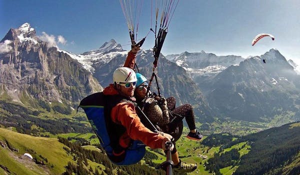 Paragliding Grindelwald Eiger North Face