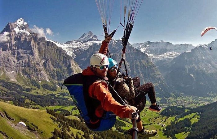 Paragliding Eiger North Face