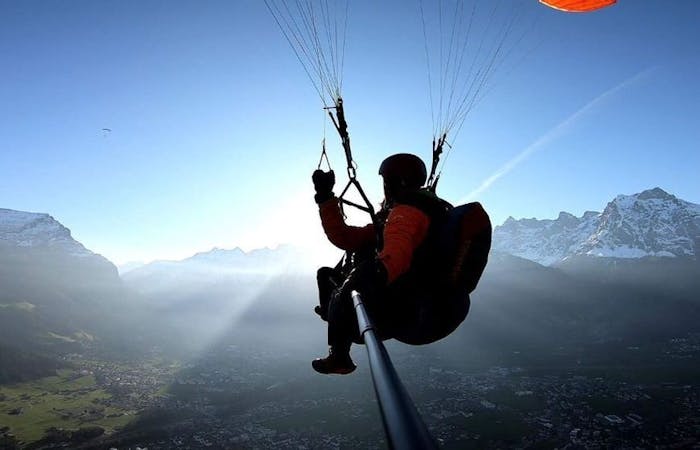 Paragliding flight Zugerberg