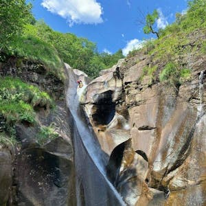 Canyoning Ticino pour les avancés des gorges d'Iragna
