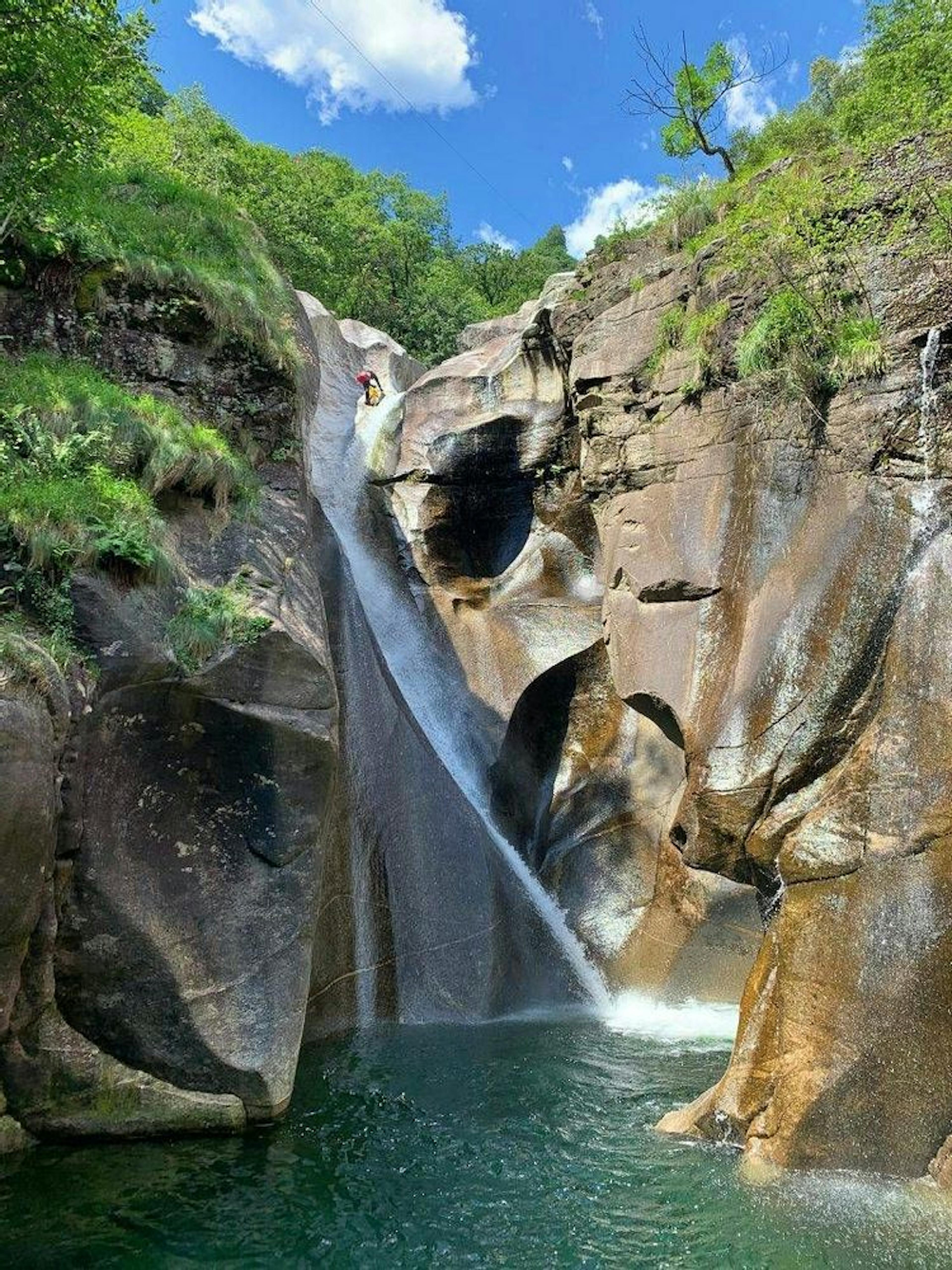 Iragna Wasserfall Fortgeschritten