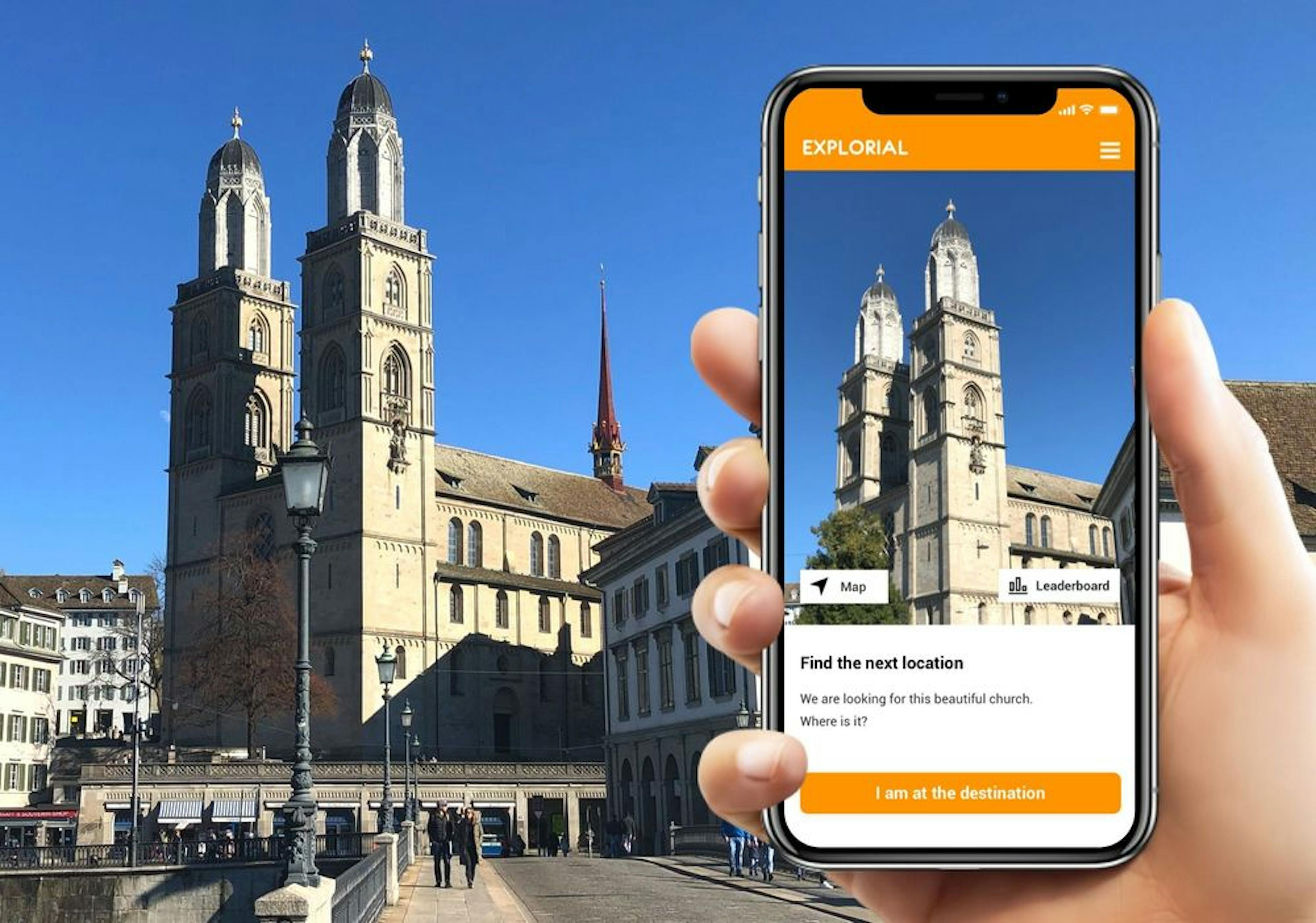 Schnitzeljagd Smartphone Kirche Zürich