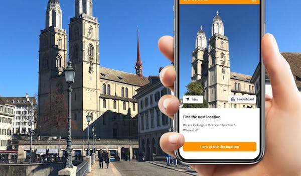 Caccia al tesoro con smartphone Chiesa di Zurigo