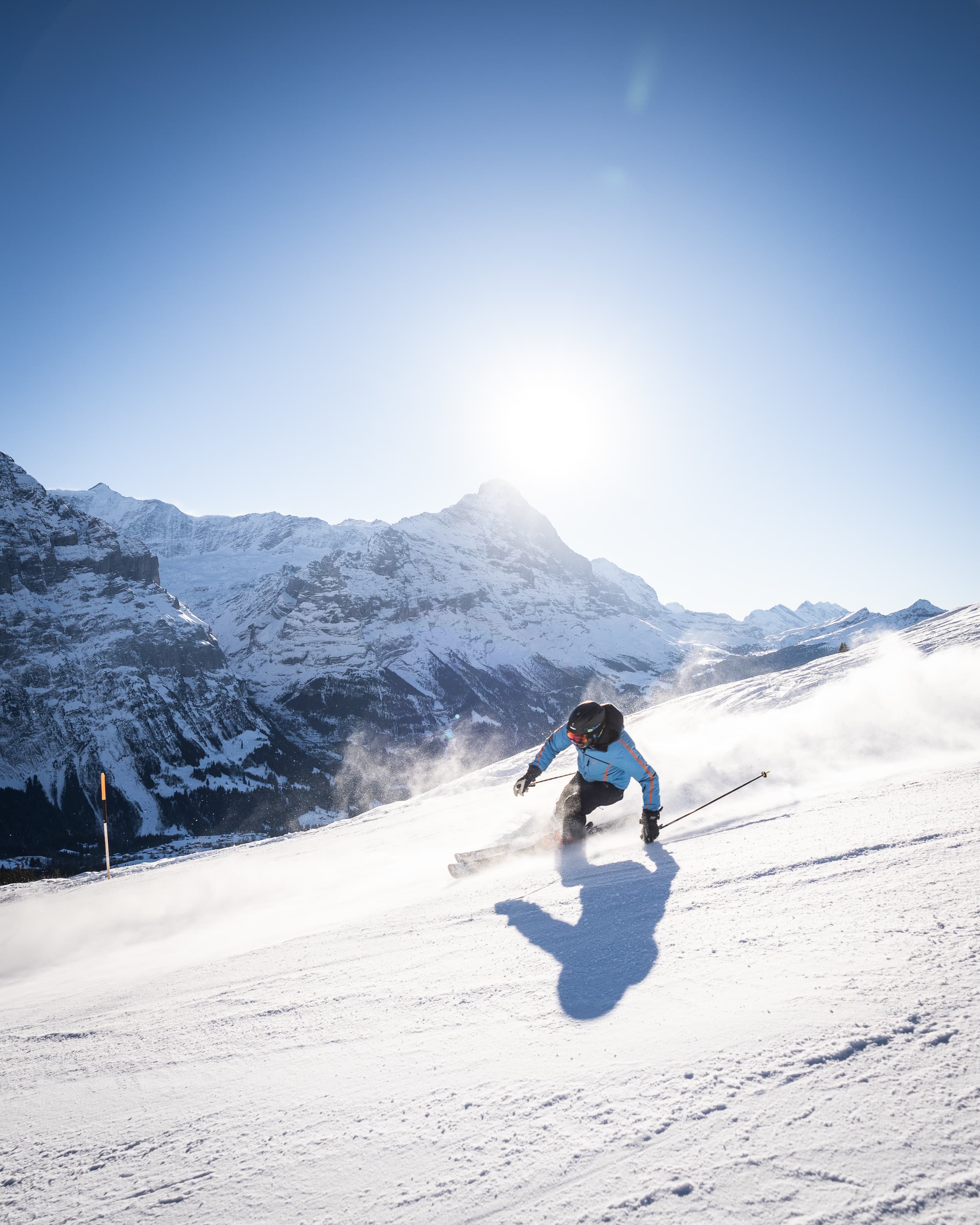 Ski Guiding: Experience unforgettable ski adventures with a professional team in the Swiss Alps.