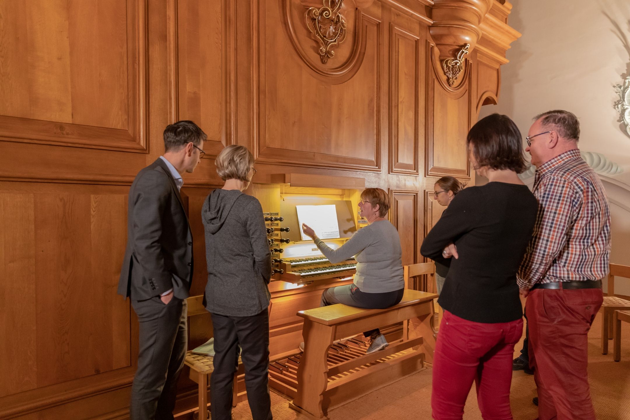 Visite de la ville de Rheinfelden avec visite d'un orgue dans un bâtiment historique