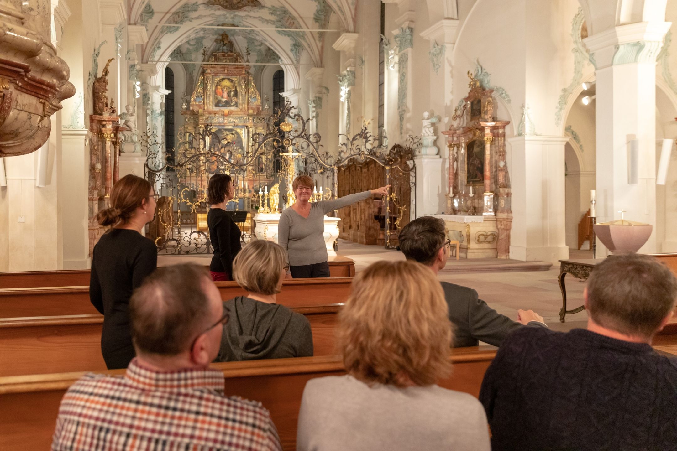 Kerk St. Martin tijdens een stadswandeling in Rheinfelden