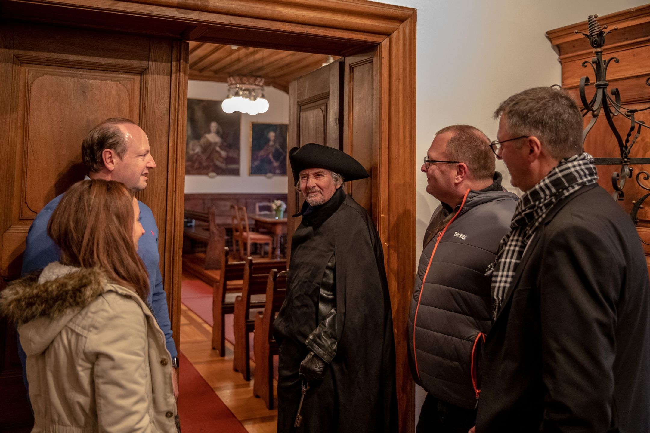 ライヒェンフェルデンの夜警と市庁舎の訪問者