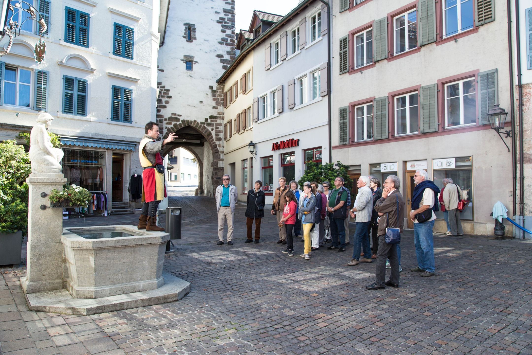 Rudolf von Rheinfelden raconte l'histoire de la ville à Rheinfelden
