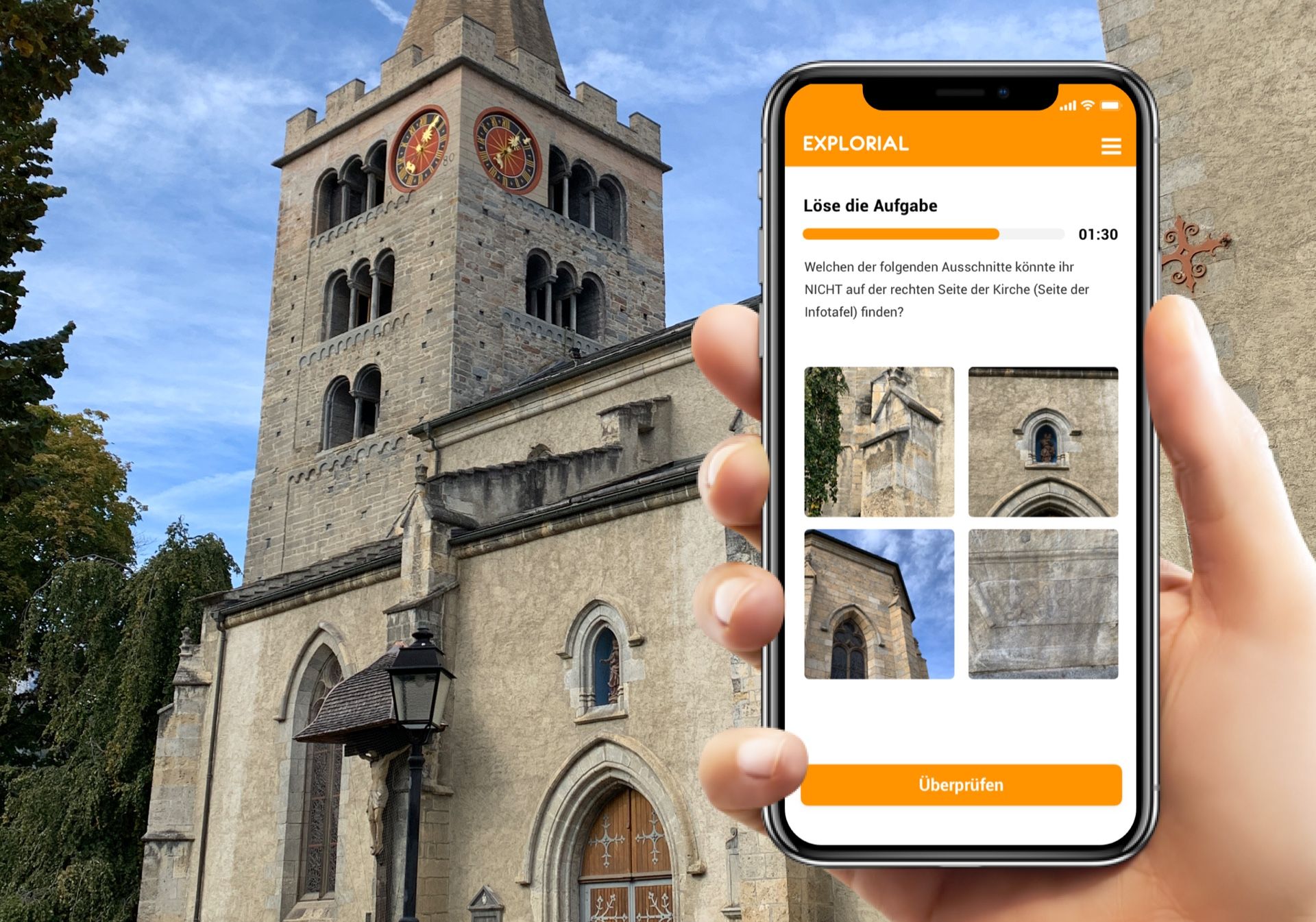 Gra w podchody ze smartfonem w kościele: odkryj fascynujące zadania w historycznym otoczeniu świątyni.