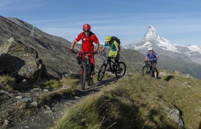 Ebike course trail Valais mountains
