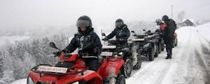 ATV/Quad Tour Arbon y compris fondue à travers la neige