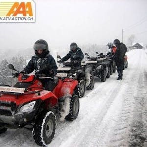 ATV/Quad Tour Arbon incl. fondue through the snow