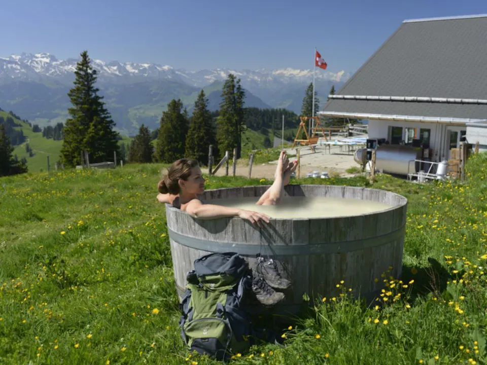 Rigi Molkebad auf der Alp Chäserenholz